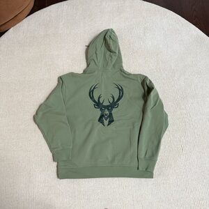 NBA Milwaukee Bucks Olive Hoodie